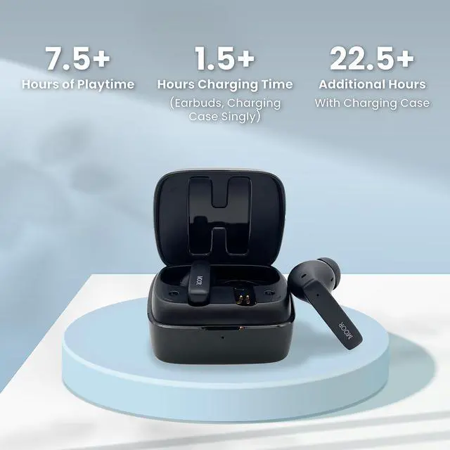 Alt view image 6 of 6 - Wireless Earbuds Bluetooth Headphones, Noise Cancelling Earbuds with Deep Bass, Hybrid ANC, Transparency mode, IPX5 Waterproof in Ear Built in Mic Headphones for Sport, Work (30H Playtime, Black)
