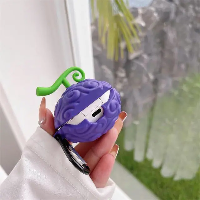 Alt view image 4 of 7 - Protection Case for Samsung Galaxy Buds 2 Pro/Live/Pro/2/FE, Cute Anime Earphone Silicone Cover Compatible with Keychain (Purple)