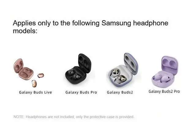 Alt view image 7 of 7 - Protection Case for Samsung Galaxy Buds 2 Pro/Live/Pro/2/FE, Cute Anime Earphone Silicone Cover Compatible with Keychain (Purple)