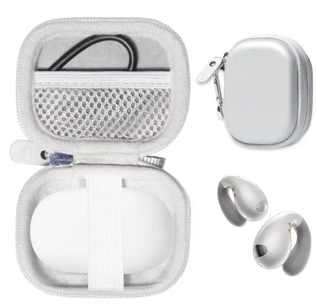 Main image of Case for Boytond Ultra Open-Ear-Earbuds Wireless Bluetooth Ergonomic Clip-On Earbuds (White)
