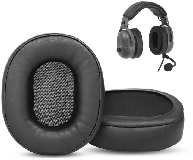 Main image of Echelon 25xt Earpads Cushions Replacement Compatible with Telex Echelon 25xt Stratus 30xt 50d Pilot Headphones Earpads with Softer Protein Leather/Memory Foam