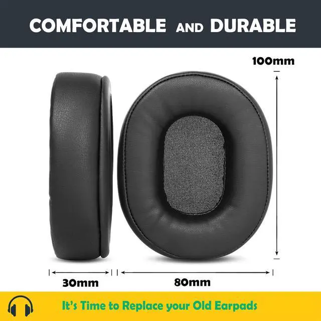 Alt view image 5 of 6 - Echelon 25xt Earpads Cushions Replacement Compatible with Telex Echelon 25xt Stratus 30xt 50d Pilot Headphones Earpads with Softer Protein Leather/Memory Foam