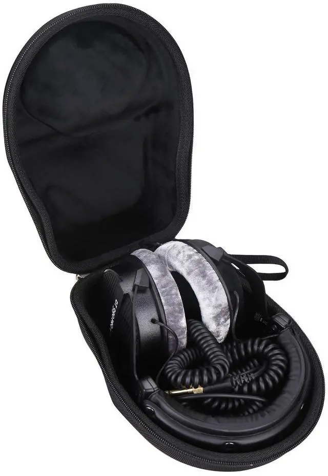 Main image of Hard Portable Case Compatible with Beyerdynamic DT 990 PRO/DT 770 PRO Open Studio Headphone, Case Only (Black)