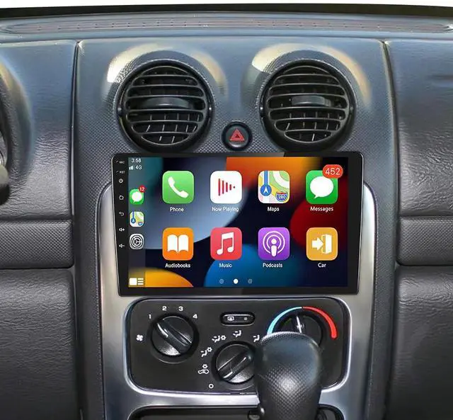Main image of 4+64G Double Din Car Stereo for Jeep Liberty 2002-2007 Radio Upgrade 10 inch Touch Screen Radio for Jeep Liberty Head Unit with Wireless Carplay Bluetooth GPS Navigation FM/RDS DSP Mirror Link