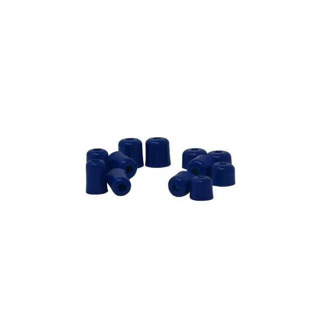 Alt view image 2 of 6 - Trilogy Metal Detectable Eartips Variety Pack (6 Pairs) | Metal grommet for detection, blue foam eartips, threaded core, designed for metal-detectable PPE environments