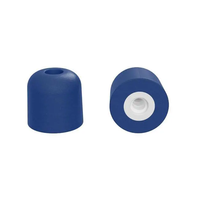 Alt view image 3 of 6 - Trilogy Metal Detectable Eartips Variety Pack (6 Pairs) | Metal grommet for detection, blue foam eartips, threaded core, designed for metal-detectable PPE environments