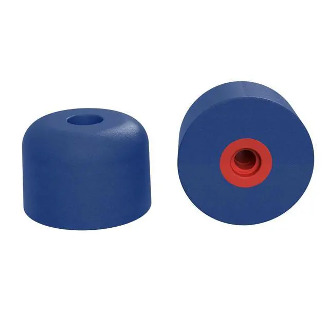 Alt view image 5 of 6 - Trilogy Metal Detectable Eartips Variety Pack (6 Pairs) | Metal grommet for detection, blue foam eartips, threaded core, designed for metal-detectable PPE environments