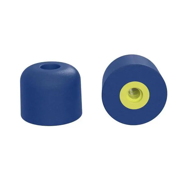 Alt view image 4 of 6 - Trilogy Metal Detectable Eartips Variety Pack (6 Pairs) | Metal grommet for detection, blue foam eartips, threaded core, designed for metal-detectable PPE environments