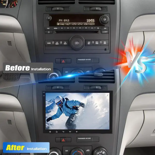 Alt view image 6 of 7 - Double Din Car Stereo Upgrade Radio for Buick Enclave 2008-2012 | Android 14 2G+32G 8" Touchscreen Wireless Carplay Android Auto GPS WiFi Bluetooth RDS DSP SWC Mirrorlink