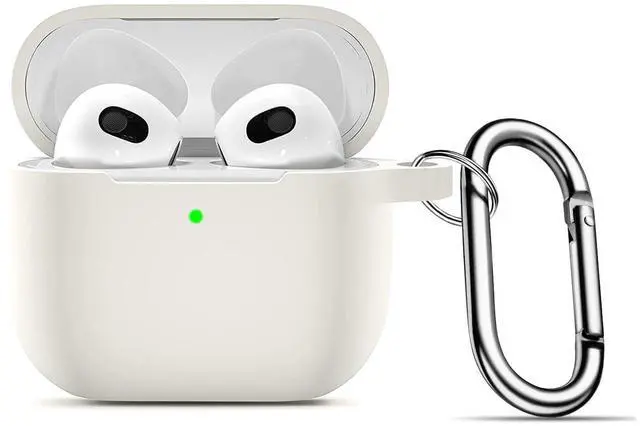 Alt view image 2 of 7 - Sahara - Venture Series Silicone Case for AirPods (3rd Generation), Cloud White, (HP00142)