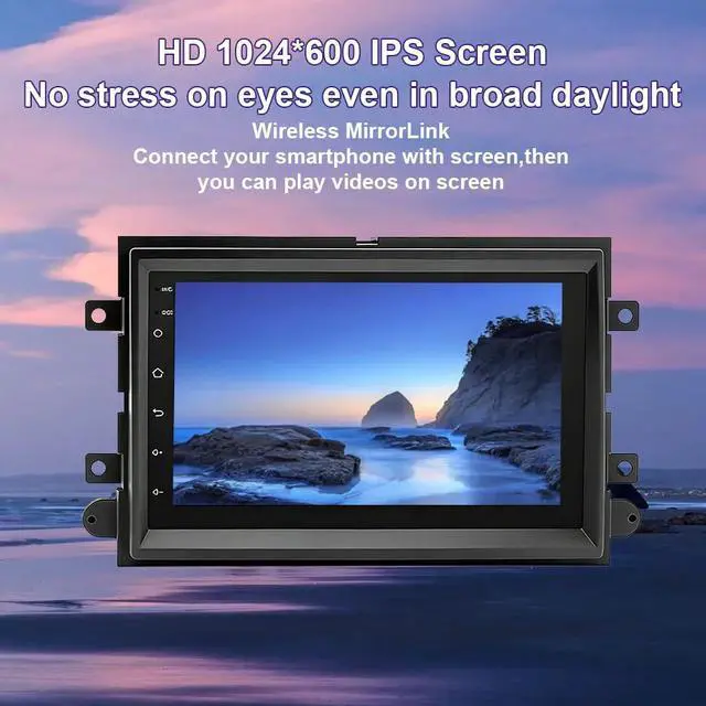 Alt view image 4 of 7 - 7" Android 14 Car Stereo Radio for Ford Fusion 2006 2007 2008 2009 | Touch Screen Car Radio with Carplay Android Auto GPS Navigation Bluetooth WiFi FM RDS SWC AHD Backup Camera, 2+32G