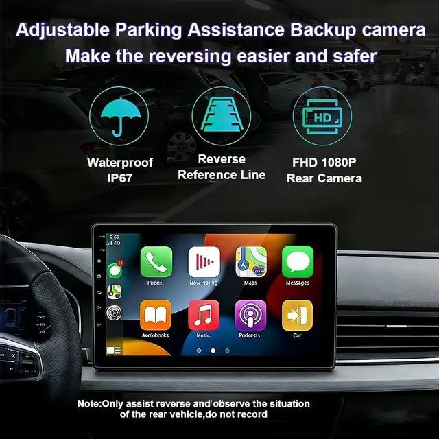 Alt view image 6 of 7 - 7" Android 14 Car Stereo Radio for Ford Fusion 2006 2007 2008 2009 | Touch Screen Car Radio with Carplay Android Auto GPS Navigation Bluetooth WiFi FM RDS SWC AHD Backup Camera, 2+32G
