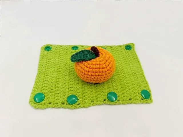 Alt view image 6 of 7 - Crochet Mushroom Headband Cover for Airpods Max, Handmade Knitted Fruit Headband Cushion Pad Protector, Cute Sweat Cover Sleeve for Airpods Max Headset Headphone Decoration (Orange)