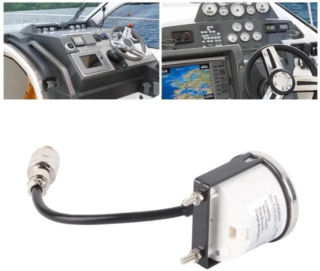Alt view image 3 of 7 - Depth Finder Fish Finder, Stainless Steel Yacht Boat Digital Depth Sounder Transducer with White Backlight, IP67, for Marine Transportation