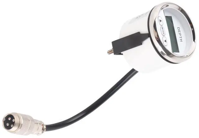 Alt view image 4 of 7 - Depth Finder Fish Finder, Stainless Steel Yacht Boat Digital Depth Sounder Transducer with White Backlight, IP67, for Marine Transportation