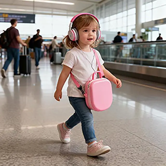 Alt view image 5 of 5 - Travel Case for Yoto Mini Player, Headphones, Yoto Card Holder with Adjustable Shoulder Strap for Kids