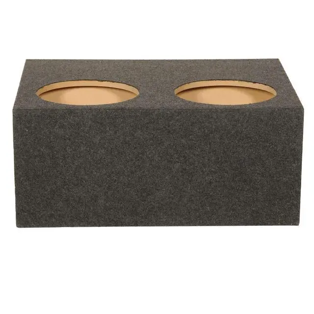 Alt view image 6 of 7 - QPower 4-Hole 12" Sealed Divided Car Audio Subwoofer Enclosure, 2-Pack | Designed for Vehicle Stereo Equipment and Custom Deep Bass Sound System Installations
