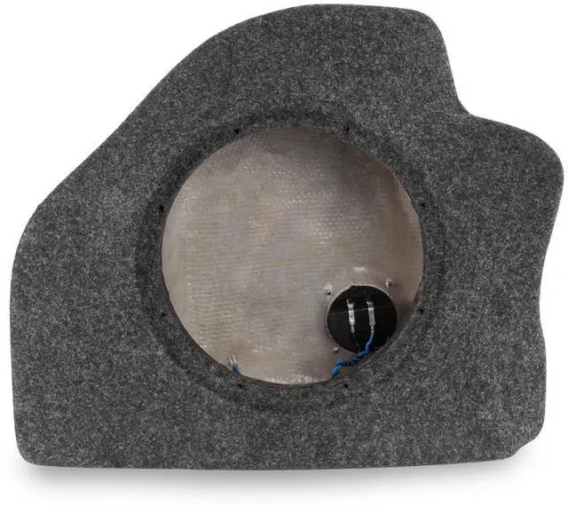Main image of Single 10" Empty Subwoofer Box for Dodge Charger 2015-2023 | Vehicle-Specific Fit Sealed Enclosure, Made of Fiberglass, Fits Passenger Side of the Trunk