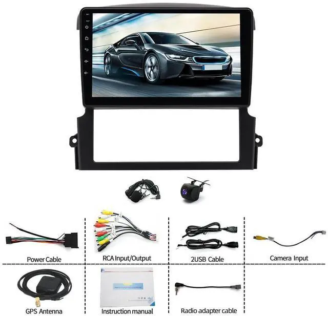 Alt view image 7 of 7 - Android 13 4+64GB Car Stereo Radio for Kia Sorento 2004-2008 with Wireless Carplay Android Auto, 10Inch HD IPS Thouch Screen Bluetooth Radio Support GPS WiFi AHD Backup Camera