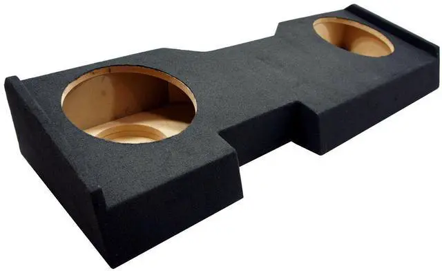 Alt view image 2 of 7 - HA-F104 Compatible with Chevy Silverado Crew Cab Truck 2014-2018 Car Stereo Flatline Series 10" Sub 700W Single 4 Ohm Subwoofer and GM2X10-CREW14UP Dual 10" Sub Box Subwoofer Enclosure