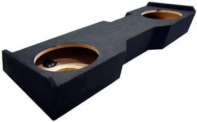 Alt view image 4 of 7 - HA-F104 Compatible with Chevy Silverado Crew Cab Truck 2014-2018 Car Stereo Flatline Series 10" Sub 700W Single 4 Ohm Subwoofer and GM2X10-CREW14UP Dual 10" Sub Box Subwoofer Enclosure