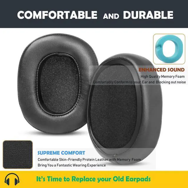 Alt view image 4 of 6 - Crusher ANC Earpads and Headband Replacement for Skullcandy Crusher Wireless Crusher ANC/Crusher Evo/Crusher 360/Hesh 3 Headphones Ear Pads with Protein Leather