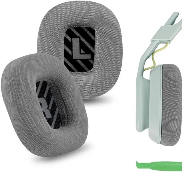 Main image of Comfort Mesh Fabric Replacement Ear Pads for Astro Gaming A10 Gen 2 Headphones Ear Cushions, Repair Parts (Grey/Black)