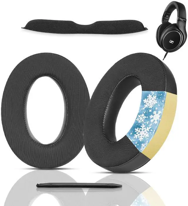 Main image of HD598 Headset Earpads Compatible with Sennheiser HD599 HD598 HD598CS HD598SE HD595 HD569 HD559 HD560 S HD558 HD555 HD518 HD515 Game One PC360 PC373D Headset(Cooling Gel and Memory Foam Ear Cushions)