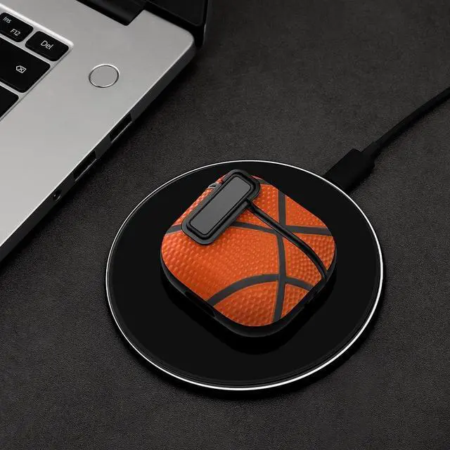 Alt view image 4 of 7 - for AirPods 4 Case, Basketball Print Compatible with Apple Airpods 4th Generation Case for Women Men, PC Hard Shell Full Protective Case Cover