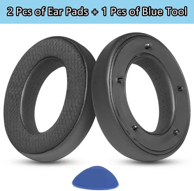 Alt view image 6 of 6 - Earpads Replacement Ear Pads Compatible with Focal Clear/Clear MG/Utopia/Elegia/Elex/Stellia/Celestee Headphones Mesh Fabric Cushions High-Density Foam Black
