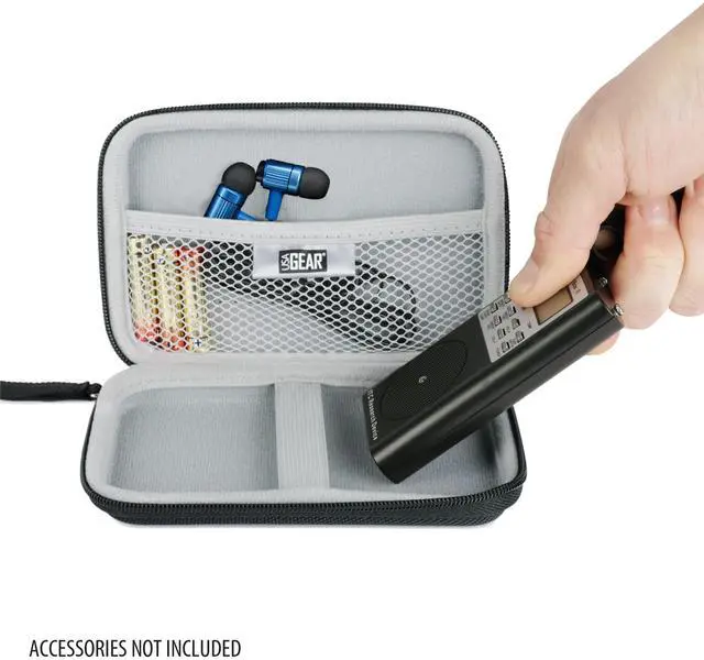 Alt view image 6 of 6 - Ghost Hunting Equipment Case Fits Spiritbox EMF Meter, Sam and Colby XPLR Spirit Box, & More - Paranormal Equipment Case with Elastic Strap, Scratch Resistant Interior, Case Only (Black)