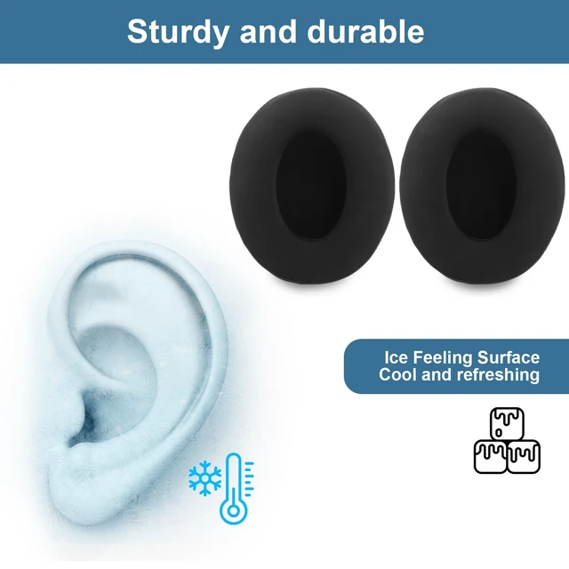 Alt view image 5 of 7 - Hyper X Cloud Alpha Cooling Gel Ear Pads,Hyper X Cloud 2 Ear Cushions for Hyper X Stinger/Cloud Flight/Cloud II/Cloud Alpha Wireless/Cloud Core/Mix/Pro Headsets,Ear Muffs Earpads (Cooling-Gel)