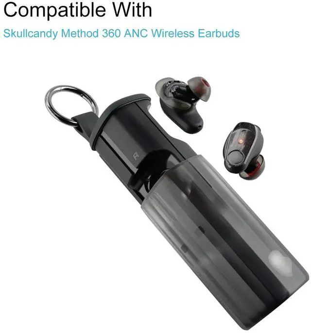 Alt view image 4 of 6 - Replacement Ear Tips for Skullcandy Method 360 ANC Earbuds | Soft Silicone Eartips 3 Pairs (S/M/L) Black