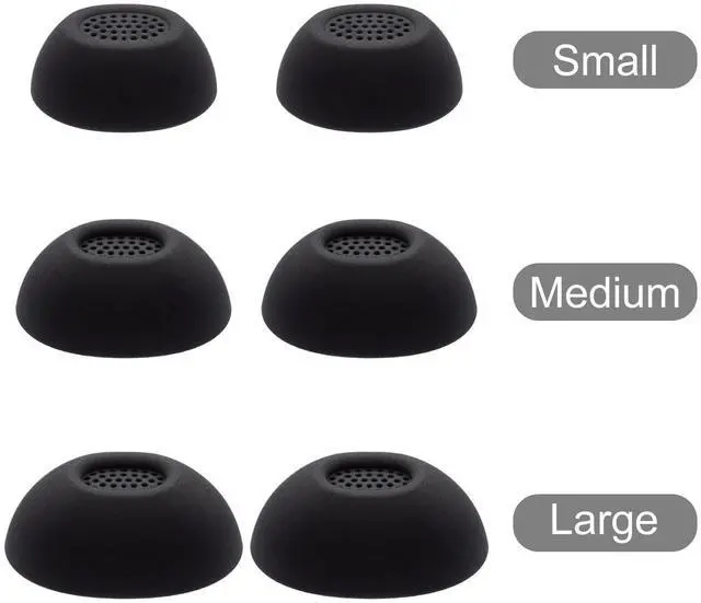 Alt view image 6 of 6 - Silicone Ear Tips for Bose New QuietComfort Ultra Earbuds (2nd Gen) | Replacement Eartips Compatible with Bose QuietComfort Earbuds/ Ultra Bluetooth Earbuds, 3 Pairs (S/M/L) Black