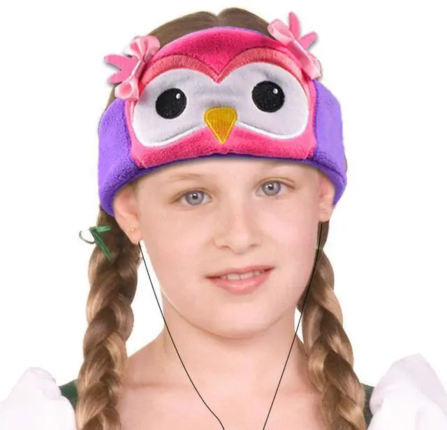 Alt view image 2 of 6 - H1 Kids Headphones, 85dB Volume Limiting with Adjustable Speakers Soft Children Fleece Headband Toddler Headphones