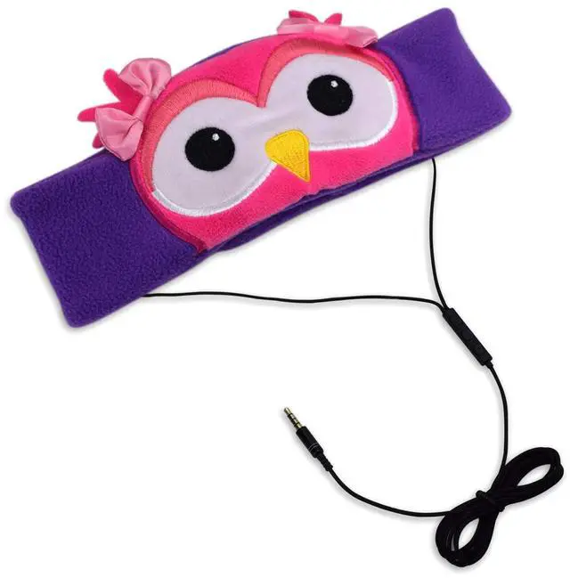 Alt view image 4 of 6 - H1 Kids Headphones, 85dB Volume Limiting with Adjustable Speakers Soft Children Fleece Headband Toddler Headphones