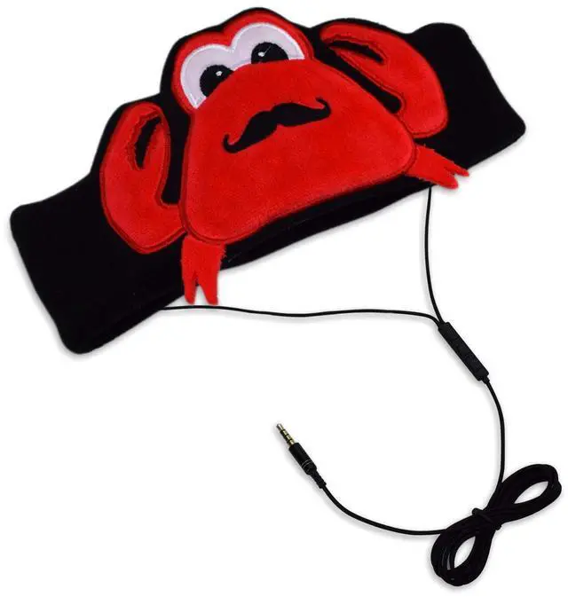 Alt view image 2 of 7 - H1 Kids Headphones, 85dB Volume Limiting with Adjustable Speakers Soft Children Fleece Headband Toddler Headphones
