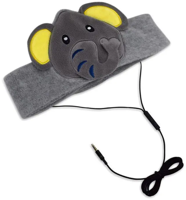 Alt view image 2 of 7 - H1 Kids Headphones, 85dB Volume Limiting with Adjustable Speakers Soft Children Fleece Headband Toddler Headphones