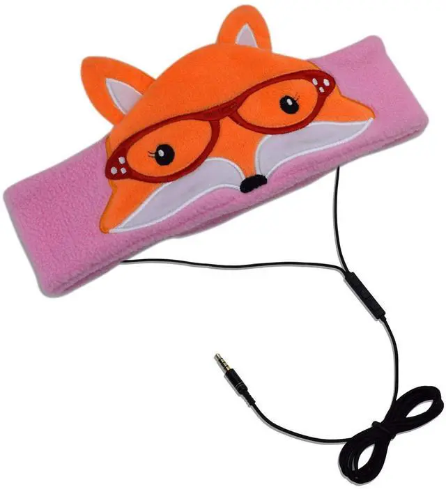 Alt view image 3 of 7 - H1 Kids Headphones, 85dB Volume Limiting with Adjustable Speakers Soft Children Fleece Headband Toddler Headphones