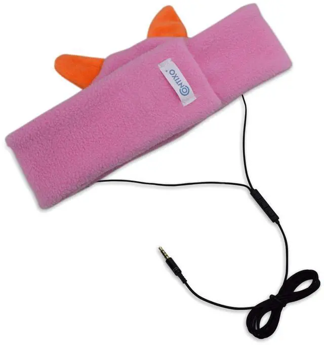 Alt view image 4 of 7 - H1 Kids Headphones, 85dB Volume Limiting with Adjustable Speakers Soft Children Fleece Headband Toddler Headphones