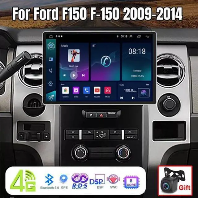 Alt view image 5 of 7 - Double Din Car Radio for Ford F150 F250 Super Duty 2004-2014, 10 Inch Touch Screen Stereo for Ford F-150 F-250 Head Unit Bluetooth Android 14 with Wireless Carplay Android Auto FM Backup Camera 2+32G