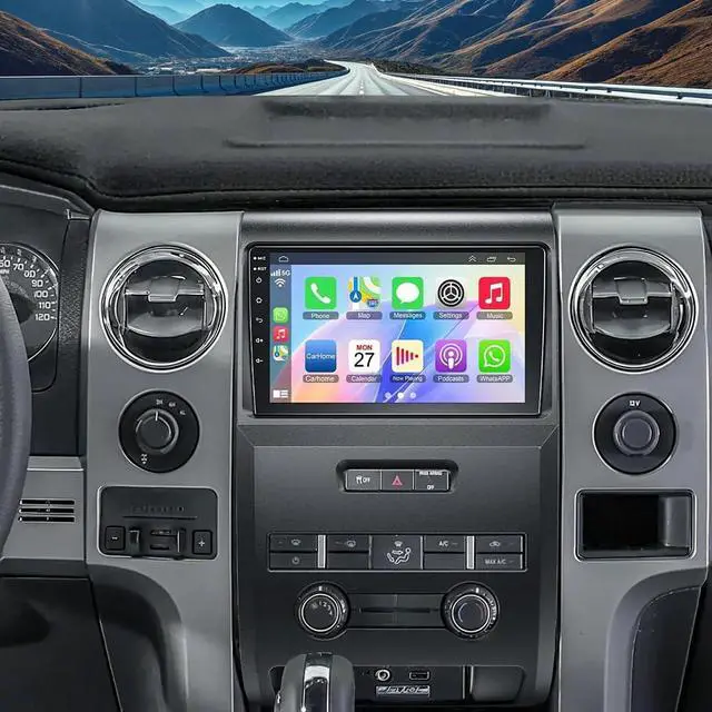 Alt view image 7 of 7 - Double Din Car Radio for Ford F150 F250 Super Duty 2004-2014, 10 Inch Touch Screen Stereo for Ford F-150 F-250 Head Unit Bluetooth Android 14 with Wireless Carplay Android Auto FM Backup Camera 2+32G