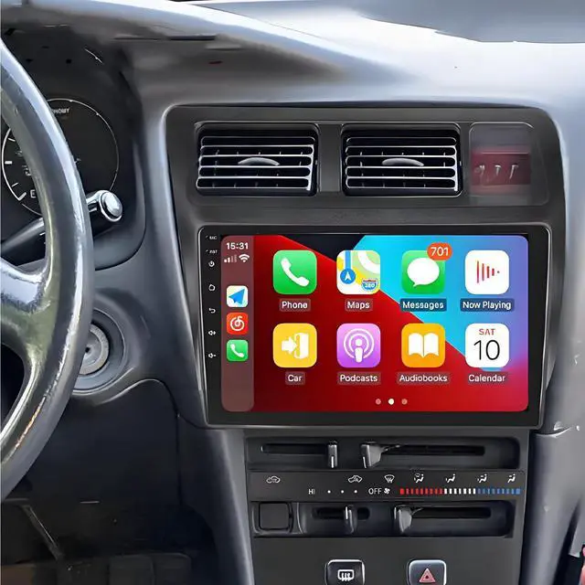 Main image of Car Stereo Radio Fit for Toyota Corolla 1991 1992 1993 1994 1995 1996 1997, 9 Inch Touchscreen Car Radio with Carplay & Android Auto Bluetooth WiFi GPS Navigation Backup Camera - 2+32GB(Manual AC)