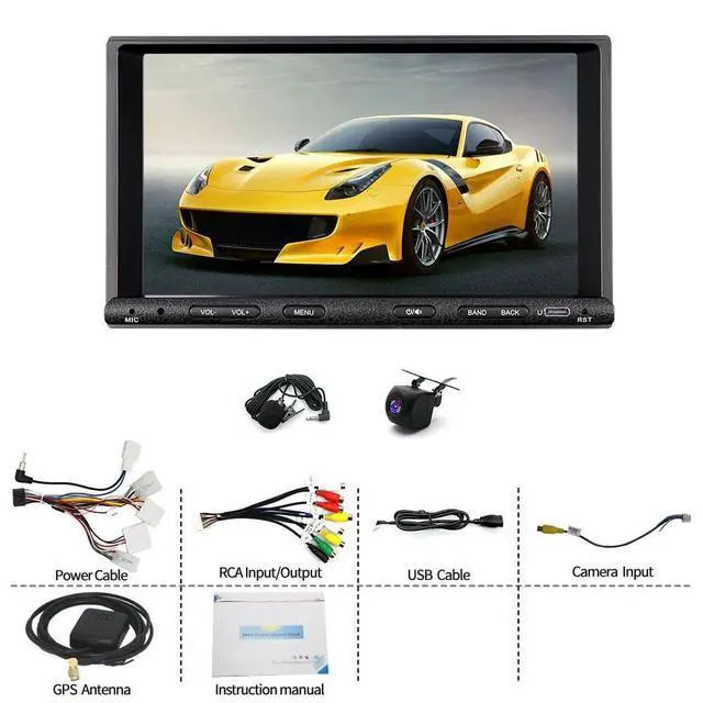 Alt view image 7 of 7 - 2+64G Double Din Android 15 Car Radio Stereo for Toyota Truck 1988-1995 | 7" Touchscreen Radio with Carplay & Android Auto, Plug and Play Radio w/ Bluetooth Mirror Link WiFi FM Radio & Backup Camera