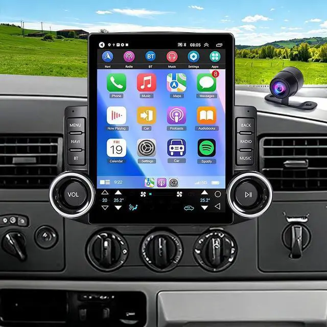 Main image of 9.7 Inch Car Radio Stereo for Ford F250 F350 Super Duty 2005 2006-2013 | 9.7" Touch Screen Upgrade Head Unit with Wireless CarPlay & Android Auto Bluetooth 5.0/WiFi/GPS/SWC/FM/Backup Camera 2+32G
