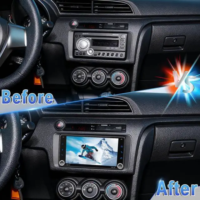 Alt view image 6 of 7 - Double Din Car Stereo Upgrade Radio for Toyota Scion tc 2011-2016 | Android 14 4G+64G 7" Touchscreen Wireless Carplay Android Auto GPS WiFi Bluetooth RDS DSP SWC Mirrorlink Mic Backup Camera