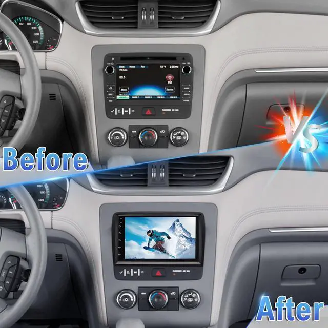 Alt view image 6 of 7 - Android 14 Car Radio Compatible with Acadia for Traverse for Buick Enclave 2013-2017, 2G+32G 7" Touch Screen Car Stereo with Wireless Carplay Android Auto GPS WiFi Mic Backup Camera (2+64G)