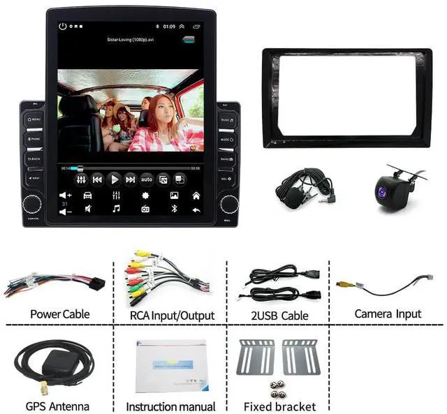 Alt view image 2 of 7 - 4+64G Upgrade Car Stereo for Dodge Ram 1500 2500 3500 2006-2008 with Carplay Android Auto, 9.7" Android 14 Car Audio Player w/Mirror Link GPS WiFi Bluetooth EQ Split Screen FM RDS Radio Backup Camera