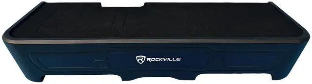Main image of REC151 Dual 10" Subwoofer Enclosure for 2019+ GMC/Chevy Crew Cab | Sealed Sub Box, Heavy Duty MDF, Poly-Fil Included, Nickel-Plated Terminals, 5" Mounting Depth, Vinyl Wrap, Black Carpet