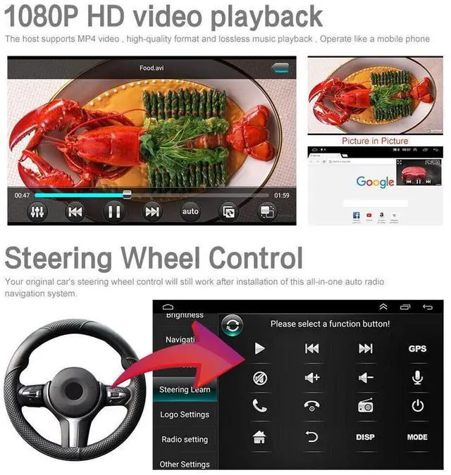 Alt view image 2 of 7 - for Mazda MX-5 Radio Upgrade 2006-2021,9''Touch Screen Car Stereo | Car Multimedia Player with Wireless Carplay and Android Auto WiFi GPS Navigation DSP Bluetooth Backup Camera